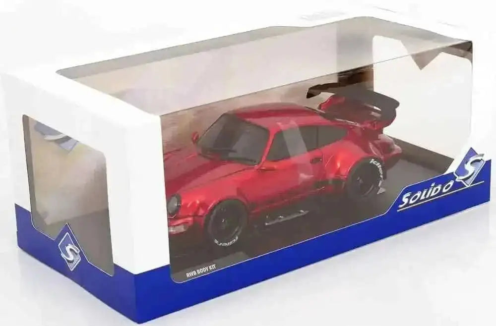 Solido 2024 Porsche 911 964 RWB Red Chrome Metallic Exclusive 1:18 Cartsfy Inc.