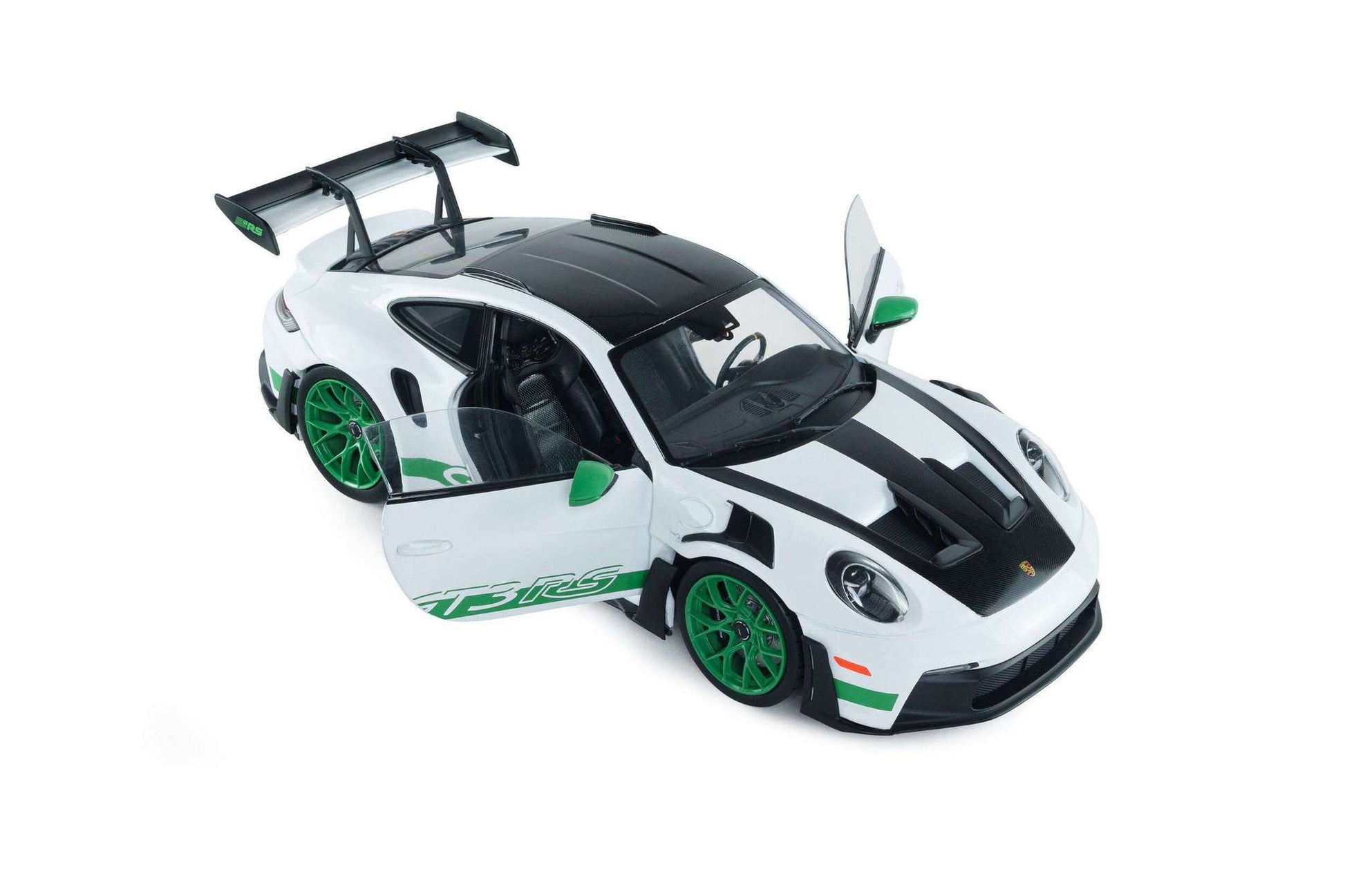 Solido 2024 Porsche 911 992 GT3 RS Weissach Pack White w/ Green Wheels 1:18 STM Diecast Default Title Default Title-