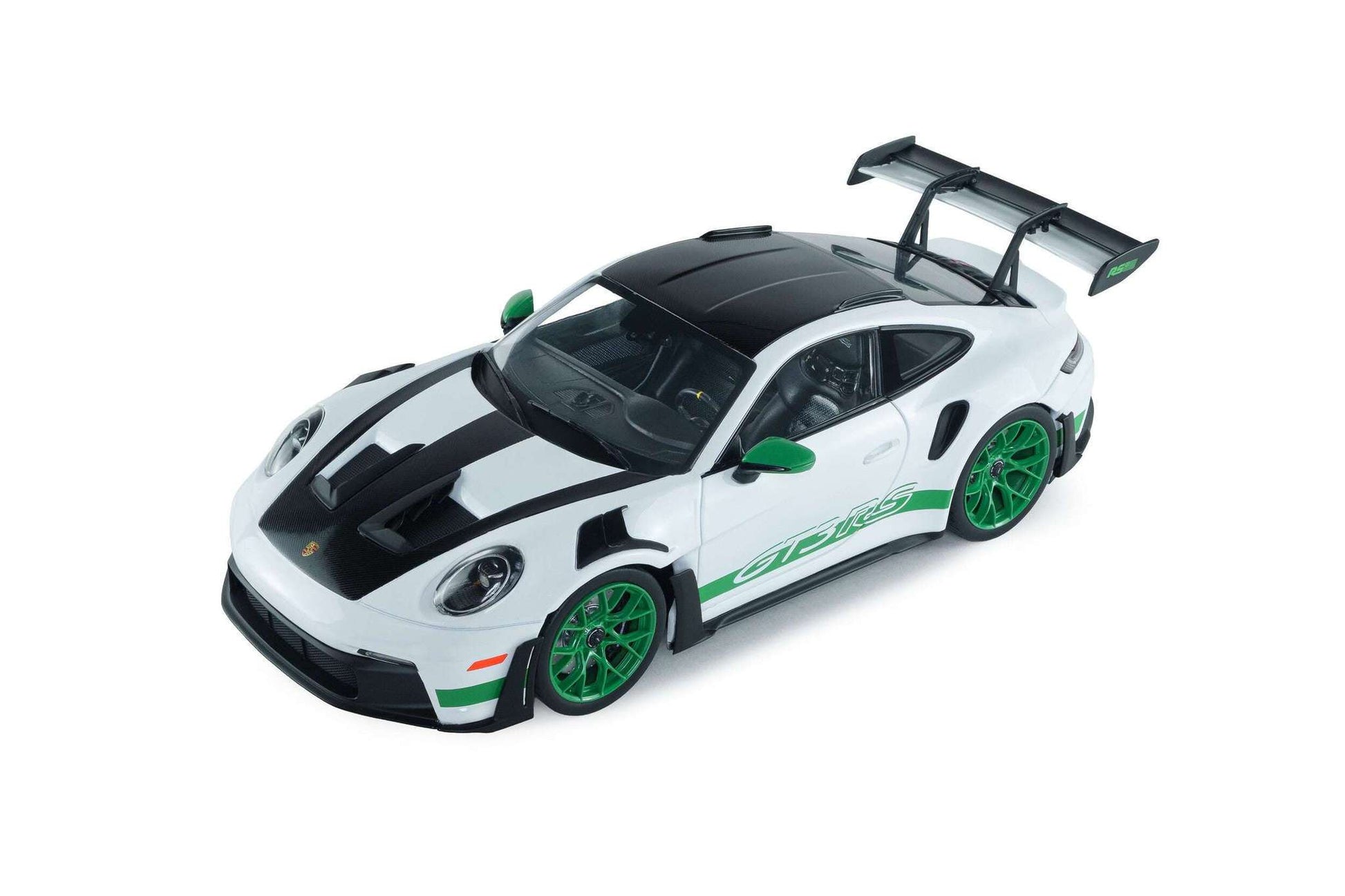 Solido 2024 Porsche 911 992 GT3 RS Weissach Pack White w/ Green Wheels 1:18 STM Diecast Default Title Default Title-