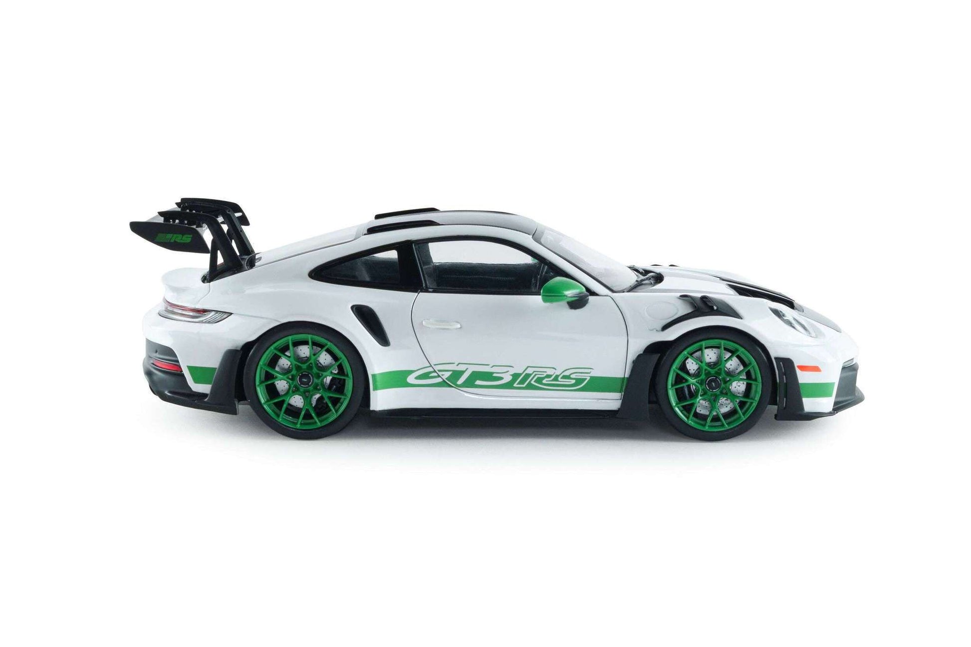 Solido 2024 Porsche 911 992 GT3 RS Weissach Pack White w/ Green Wheels 1:18 STM Diecast Default Title Default Title-
