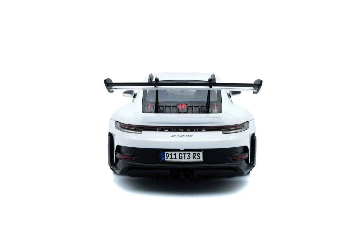 Solido 2024 Porsche 911 992 GT3 RS White w/ Indigo Blue Wheels and Deco 1:18 Cartsfy Inc.
