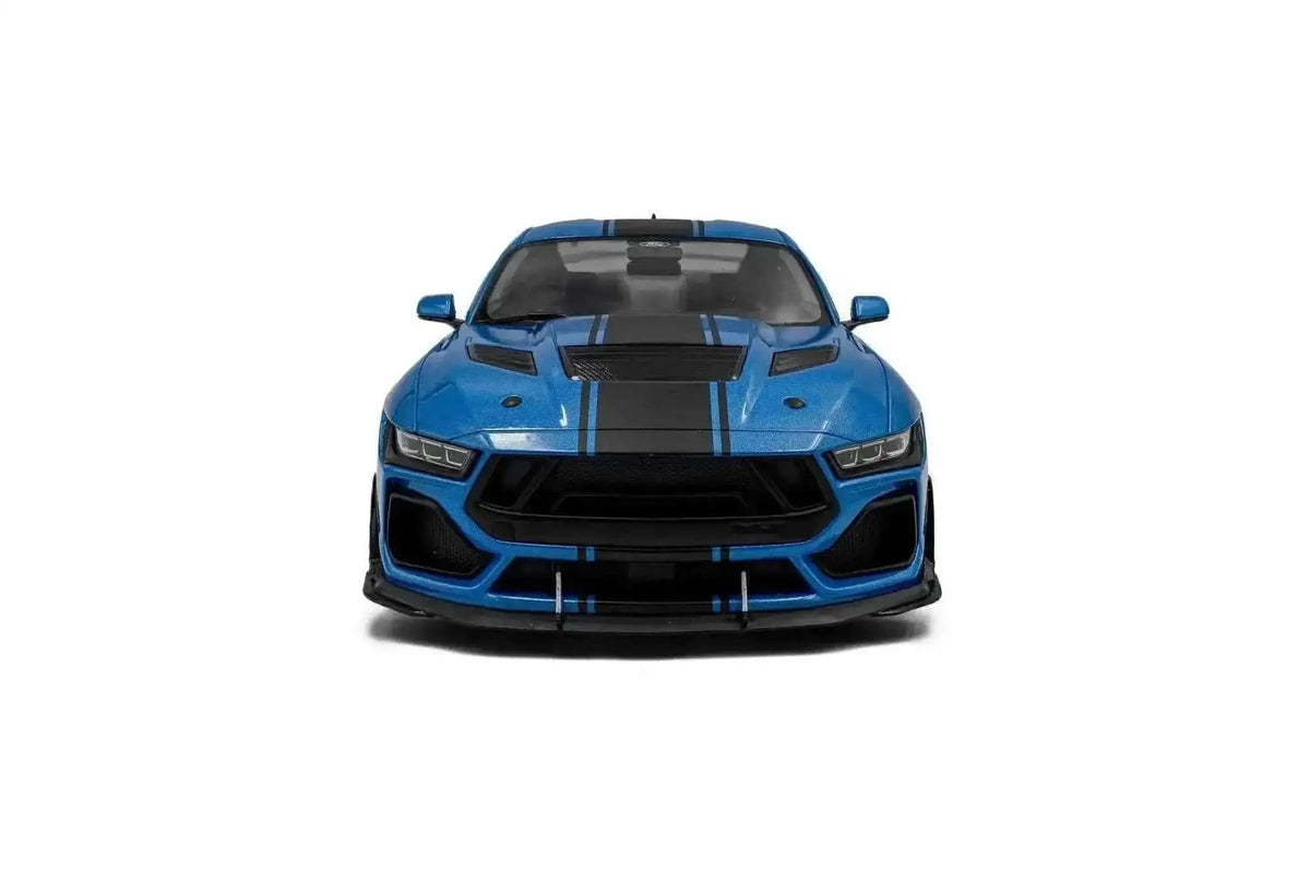 Solido 2025 Ford Shelby Mustang Super Snake Grabber Blue w/ Black Stripes 1:18 Cartsfy Inc.