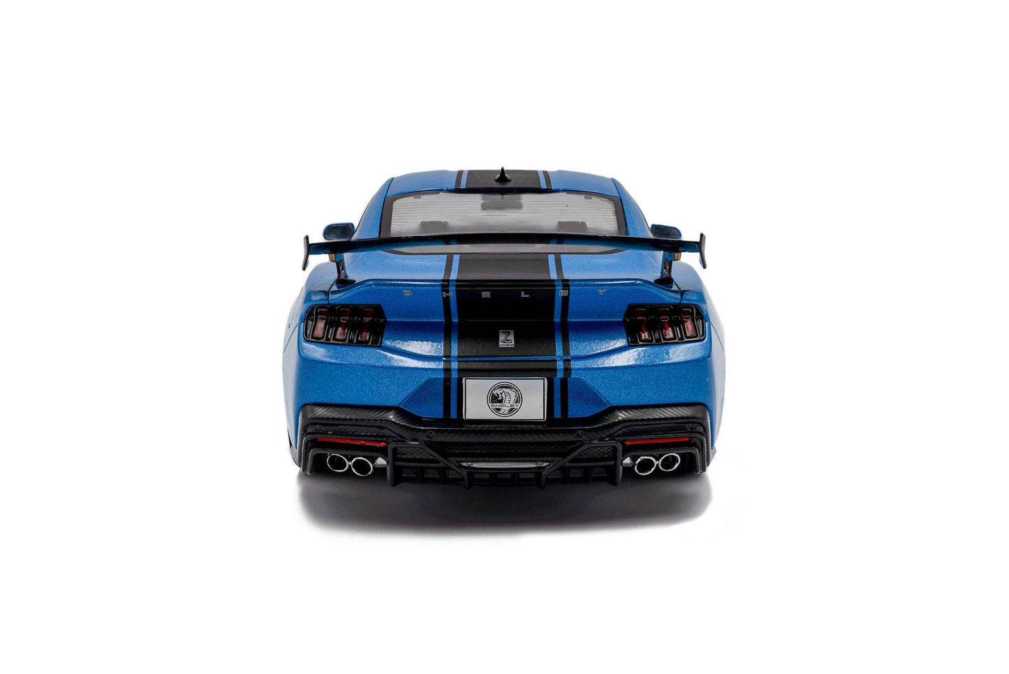 Solido 2025 Ford Shelby Mustang Super Snake Grabber Blue w/ Black Stripes 1:18 STM Diecast Default Title Default Title-