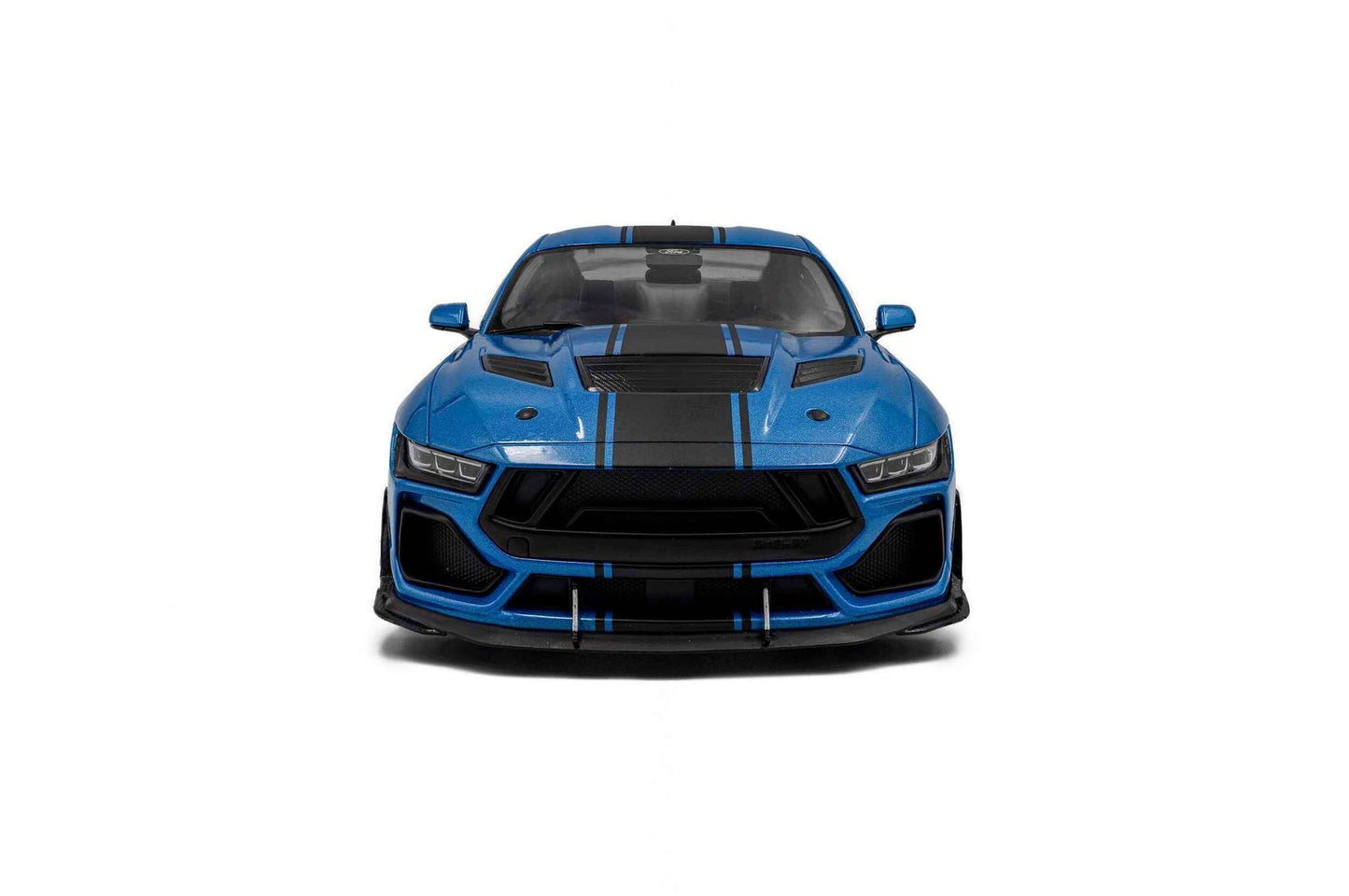 Solido 2025 Ford Shelby Mustang Super Snake Grabber Blue w/ Black Stripes 1:18 STM Diecast Default Title Default Title-