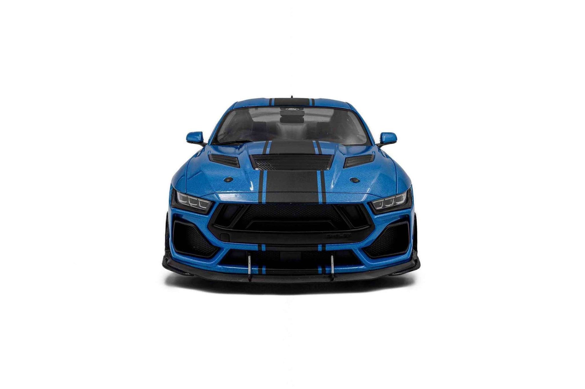 Solido 2025 Ford Shelby Mustang Super Snake Grabber Blue w/ Black Stripes 1:18 STM Diecast Default Title Default Title-