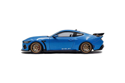 Solido 2025 Ford Shelby Mustang Super Snake Grabber Blue w/ Black Stripes 1:18 STM Diecast Default Title Default Title-