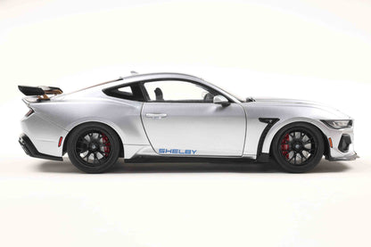 Solido 2025 Ford Shelby Mustang Super Snake Grey with Blue Stripes 1:18 Cartsfy Inc.