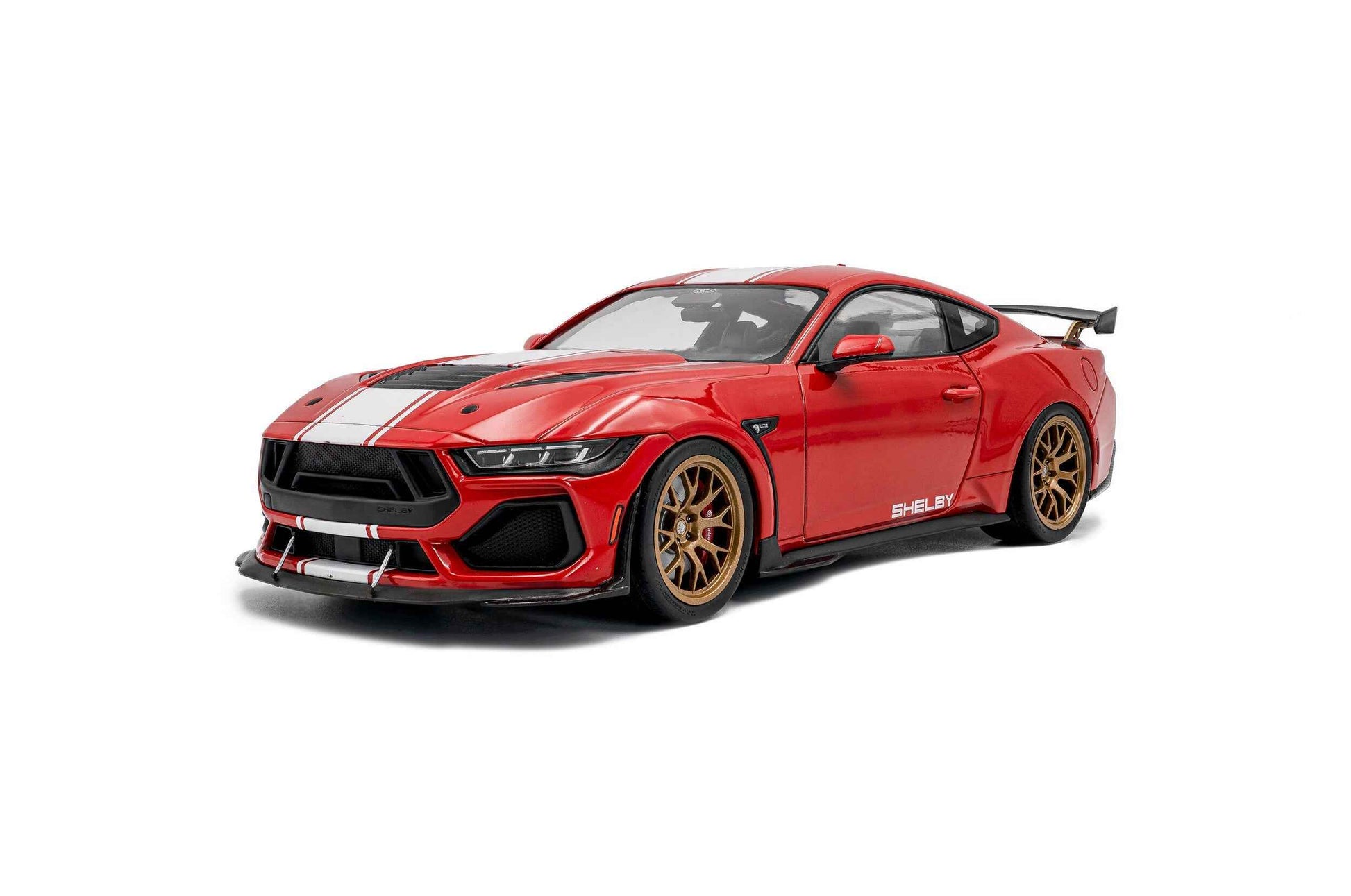 Solido 2025 Ford Shelby Mustang Super Snake Red w/ White Stripes 1:18 Cartsfy Inc.