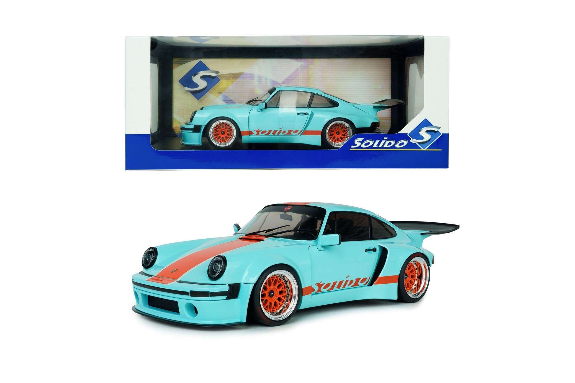 Solido 2026 Porsche 911 KS-R Blue & Orange Khyzyl Saleem 1:18 STM Diecast Default Title Default Title-