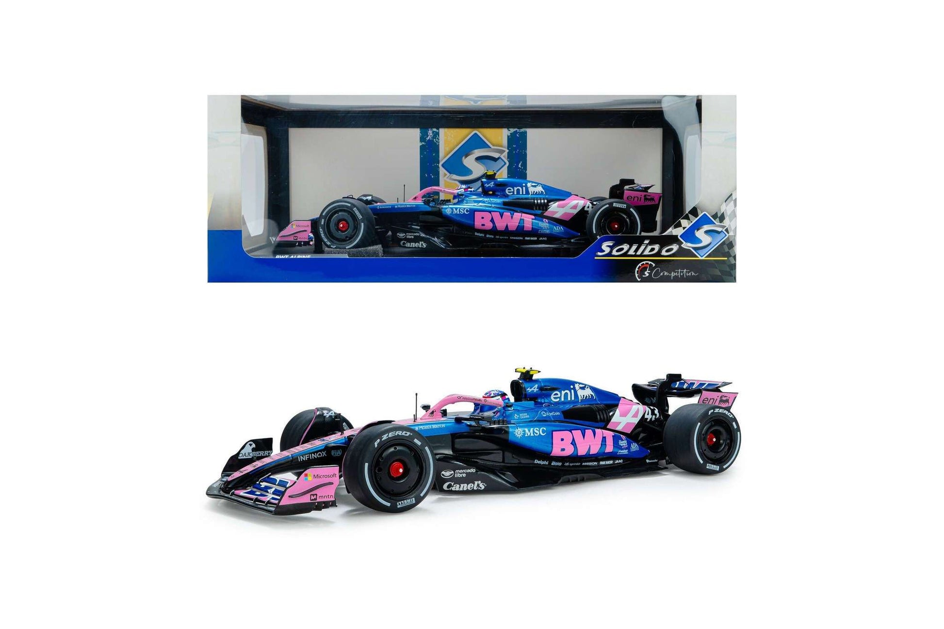 Solido Alpine F1 Team A525 #43 Colapinto Canada GP 2025 Pink 1:18 STM Diecast Default Title Default Title-