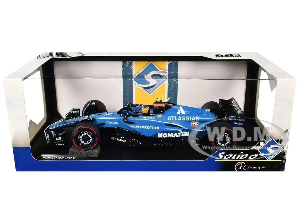 Solido Williams F1 Team FW47 Blue C. Sainz #55 Australia GP 2025 1:18 Cartsfy Inc.