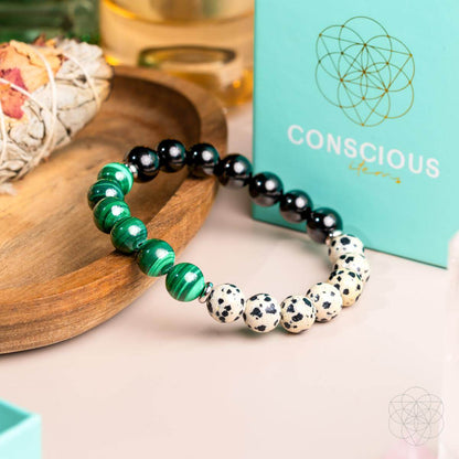 Soul Reset: Dalmatian Jasper Bracelet of Healing - Cartsfy Inc.