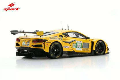 Spark Model Chevrolet Corvette C8 Z06 GT3.R #33 TF Sport 2025 IMSA Le Mans 24hrs 1:18 WITH DISPLAY STM Diecast Default Title Default Title-