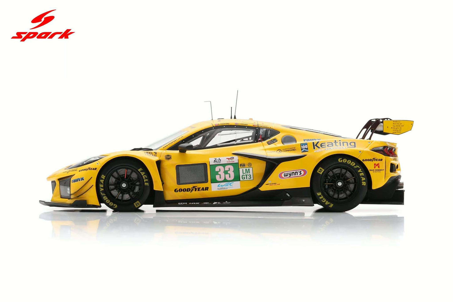 Spark Model Chevrolet Corvette C8 Z06 GT3.R #33 TF Sport 2025 IMSA Le Mans 24hrs 1:18 WITH DISPLAY STM Diecast Default Title Default Title-