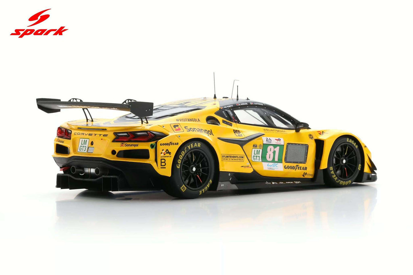 Spark Model Chevrolet Corvette C8 Z06 GT3.R #81 TF Sport 2025 IMSA Le Mans 24hrs 1:18 WITH DISPLAY STM Diecast Default Title Default Title-