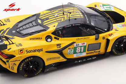 Spark Model Chevrolet Corvette C8 Z06 GT3.R #81 TF Sport 2025 IMSA Le Mans 24hrs 1:18 WITH DISPLAY STM Diecast Default Title Default Title-