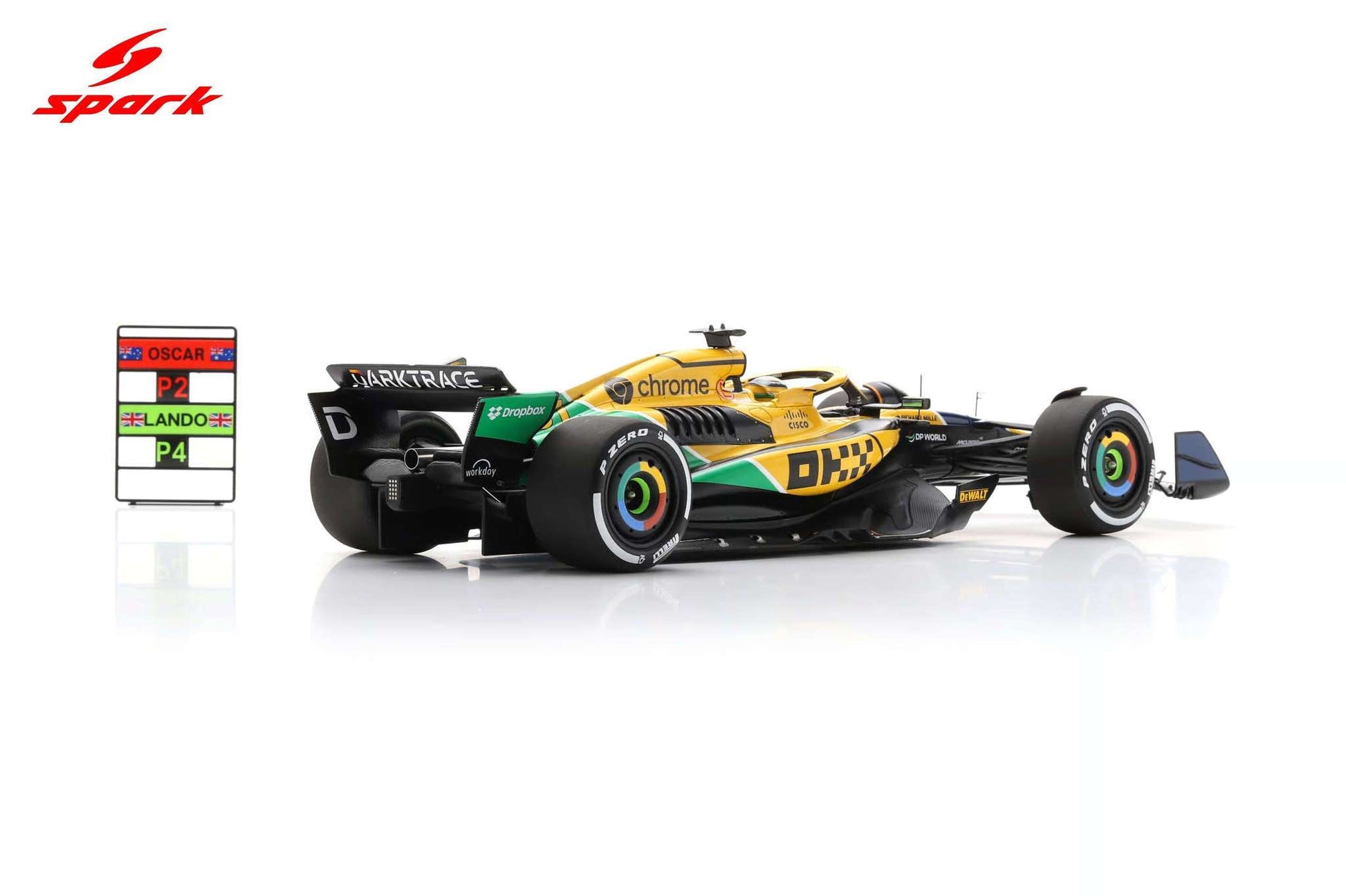 Spark-Model Mclaren F1 Team MCL38 Oscar Piastri 2nd Monaco GP 2024 1:18 STM Diecast Default Title Default Title-