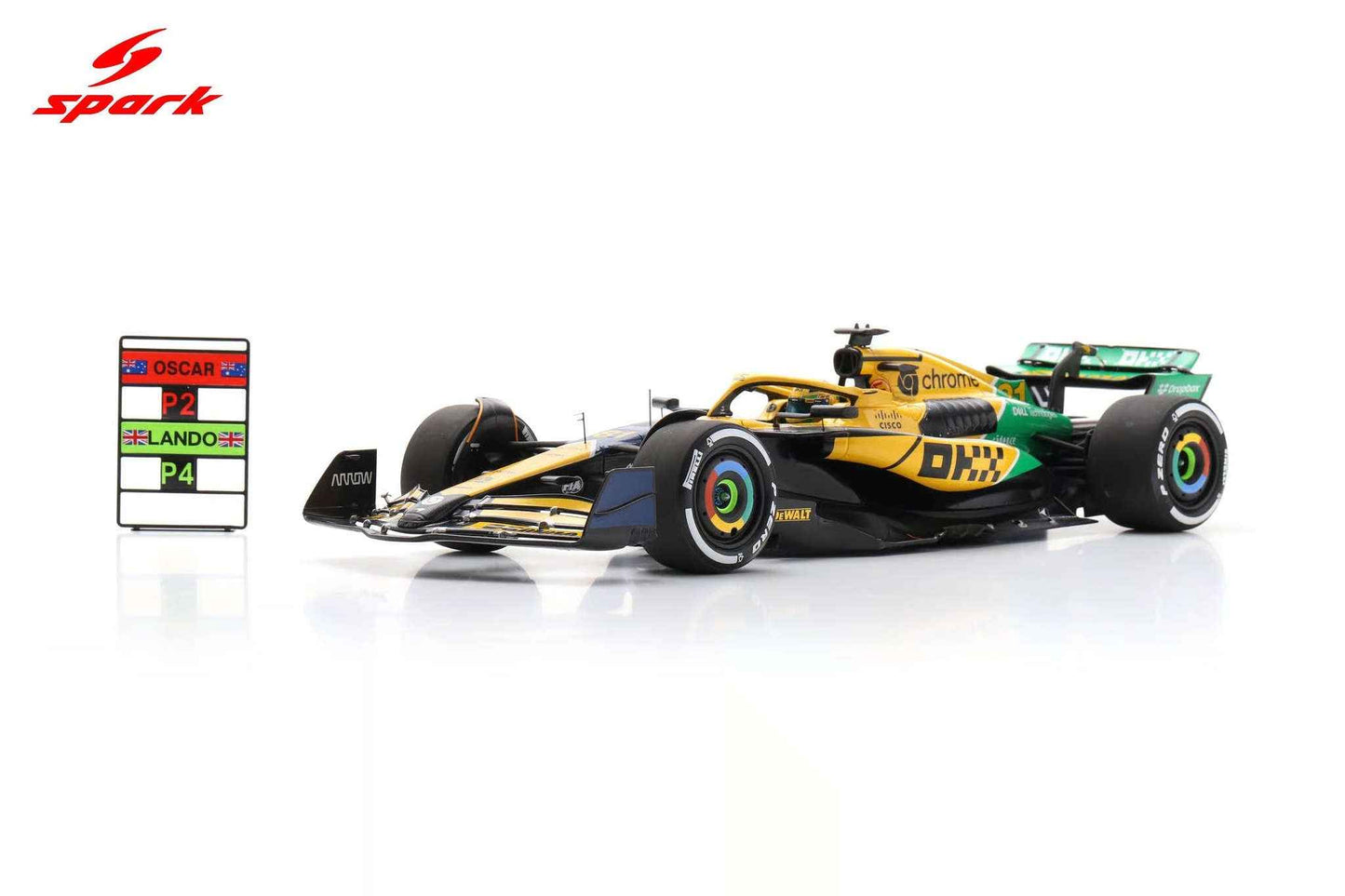 Spark-Model Mclaren F1 Team MCL38 Oscar Piastri 2nd Monaco GP 2024 1:18 STM Diecast Default Title Default Title-