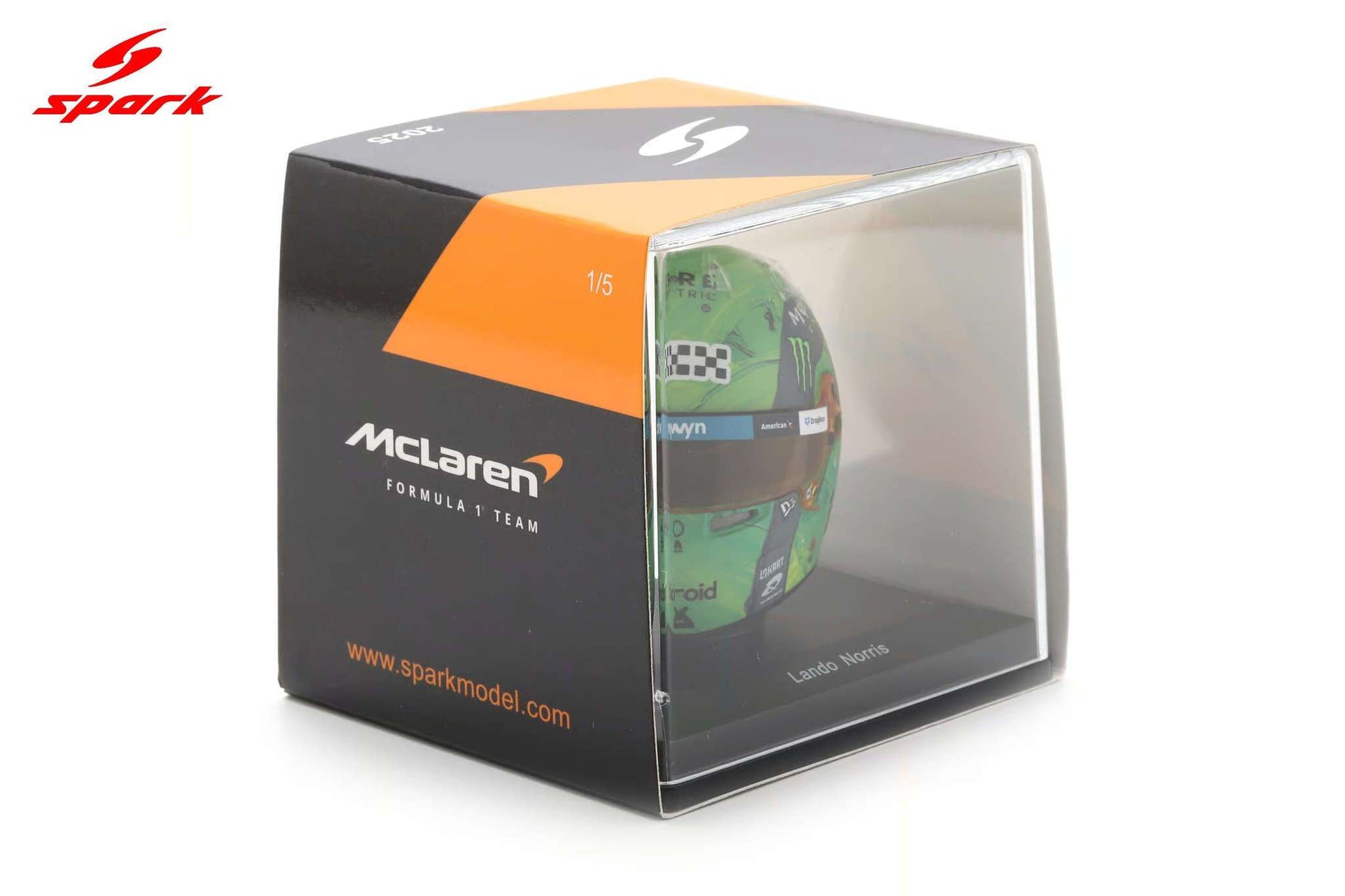 Spark-Model Mclaren F1 Team MCL39 L. Norris Helmet Las Vegas 2025 1:5 Cartsfy Inc.