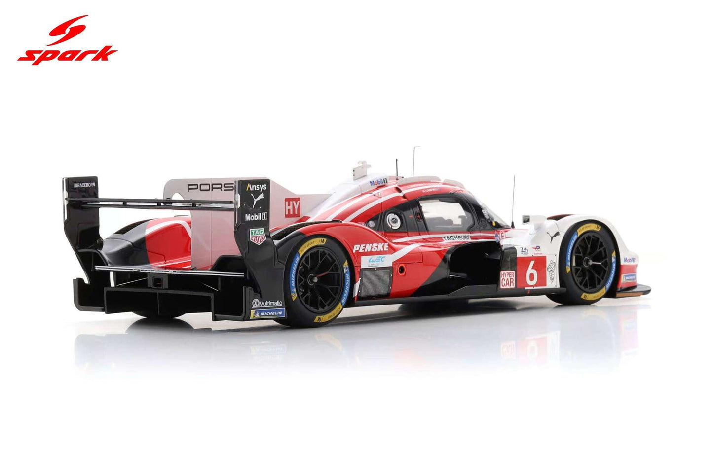Spark Model Porsche 963 #6 Penske IMSA 2nd Le Mans 24hrs 2025 1:18 WITH DISPLAY Cartsfy Inc.