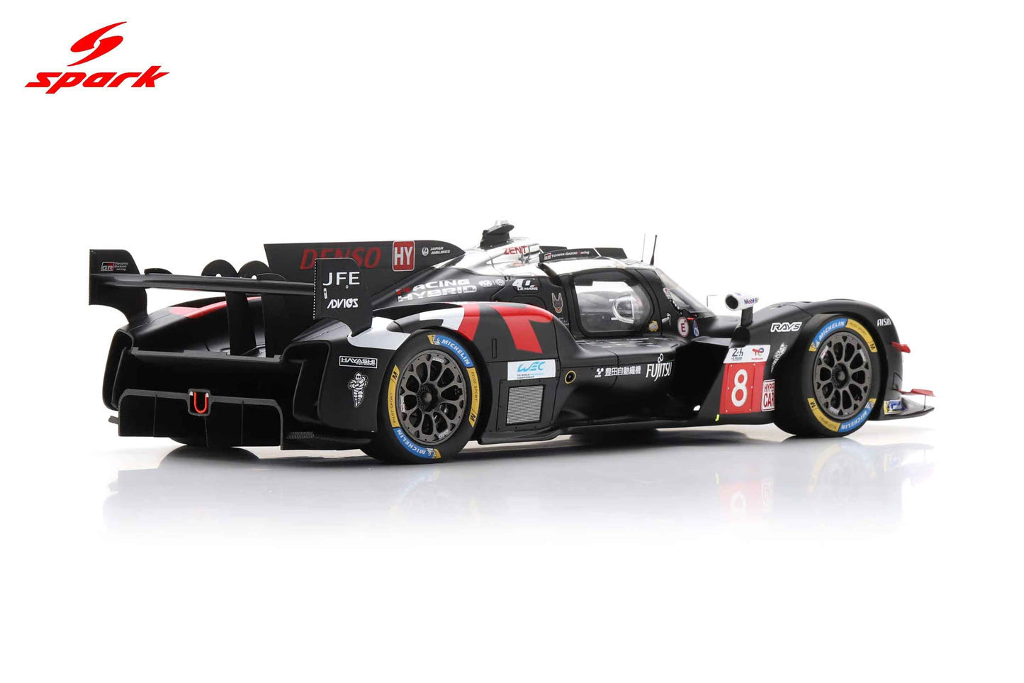 Spark Model Toyota GR010 Hybrid LMDh Team Toyota Gazoo Racing #8 WEC 24hrs Le Mans 2025 Black 1:18 WITH DISPLAY Cartsfy Inc.