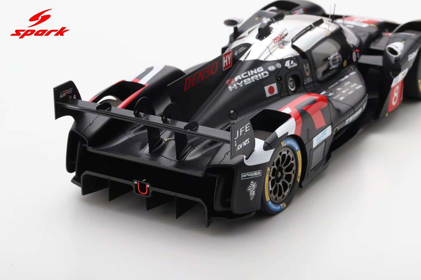 Spark Model Toyota GR010 Hybrid LMDh Team Toyota Gazoo Racing #8 WEC 24hrs Le Mans 2025 Black 1:18 WITH DISPLAY Cartsfy Inc.