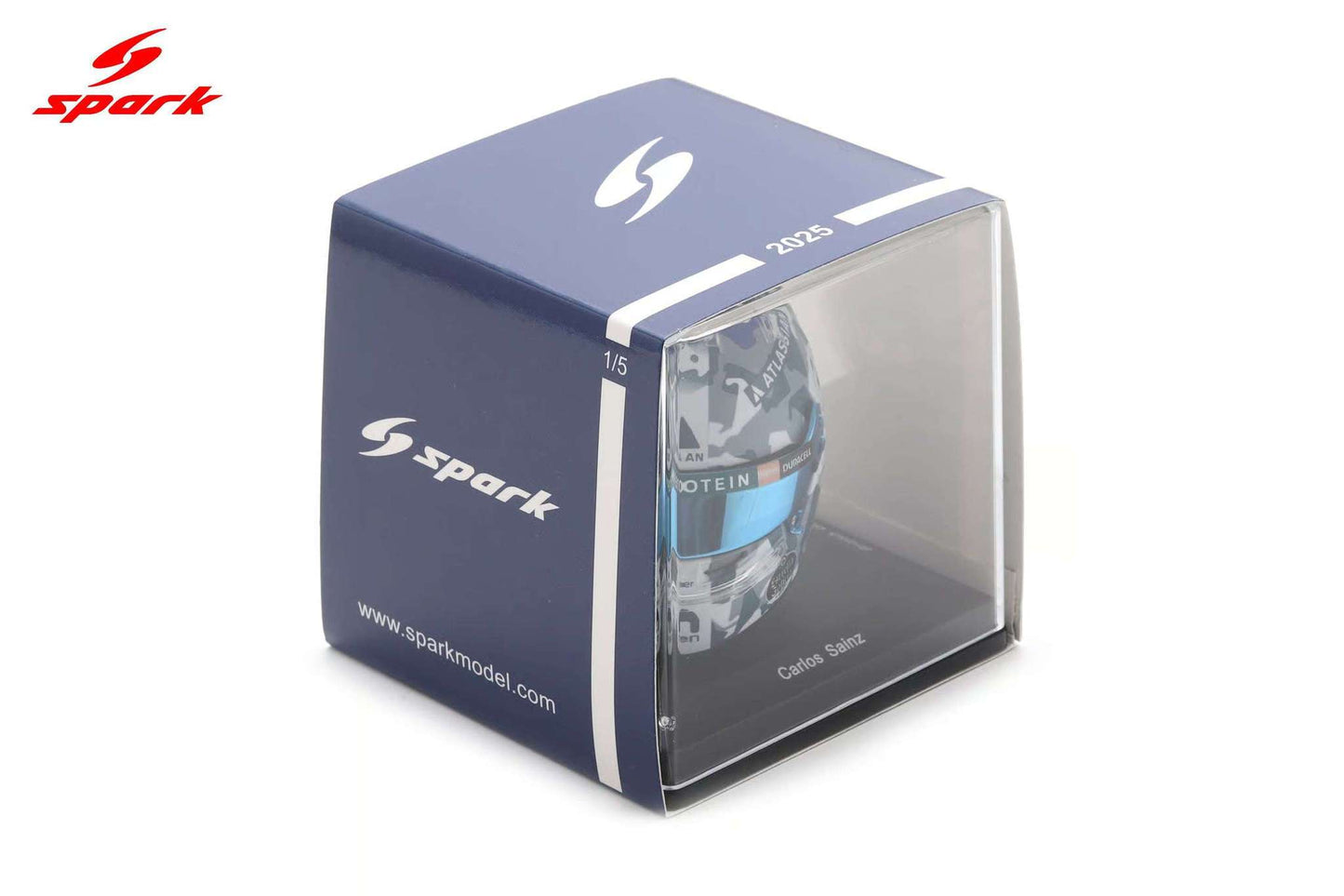 Spark-Model Williams Racing F1 Team Carlos Sainz Helmet British GP 2025 1:5 Cartsfy Inc.