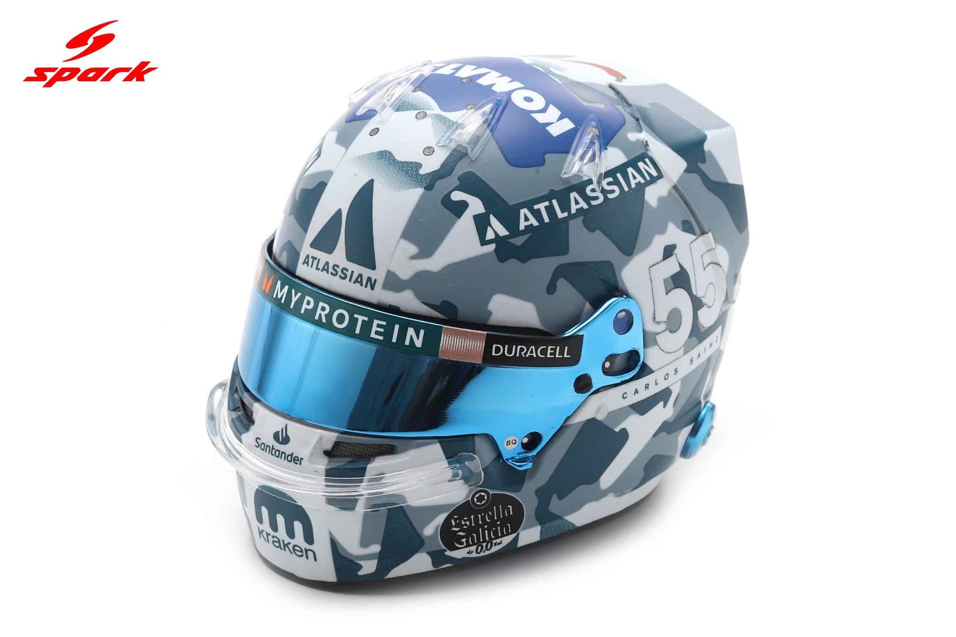 Spark-Model Williams Racing F1 Team Carlos Sainz Helmet British GP 2025 1:5 Cartsfy Inc.