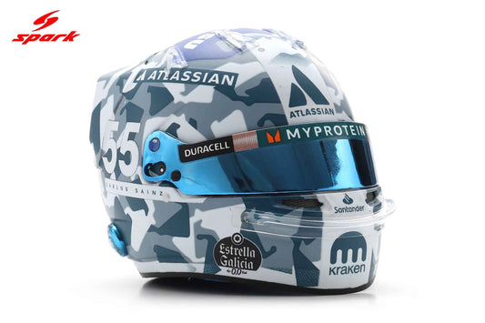 Spark-Model Williams Racing F1 Team Carlos Sainz Helmet British GP 2025 1:5 Cartsfy Inc.