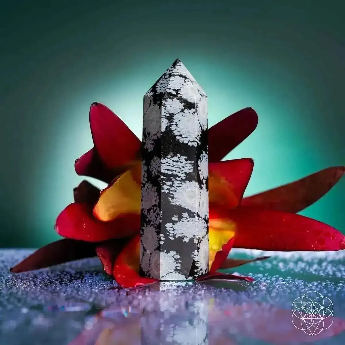 Spiritual Bodyguard - Snowflake Obsidian Point Cartsfy Inc.
