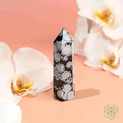 Spiritual Bodyguard - Snowflake Obsidian Point Cartsfy Inc.