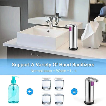 Stainless Steel Automatic Soap Dispenser - Cartsfy Inc.