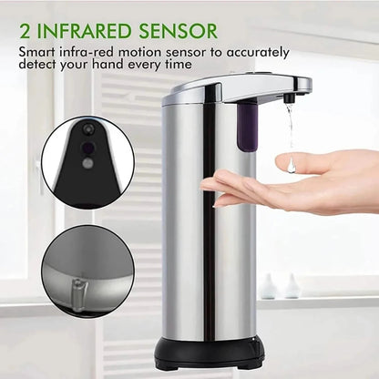 Stainless Steel Automatic Soap Dispenser - Cartsfy Inc.