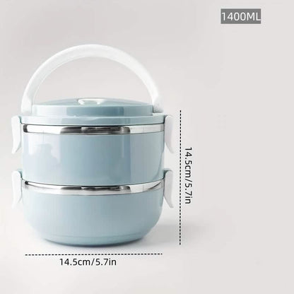 Stainless Steel Insulated Bento Lunch Box – 2/3/4 Layer - Cartsfy Inc.