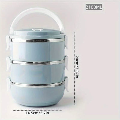 Stainless Steel Insulated Bento Lunch Box – 2/3/4 Layer - Cartsfy Inc.