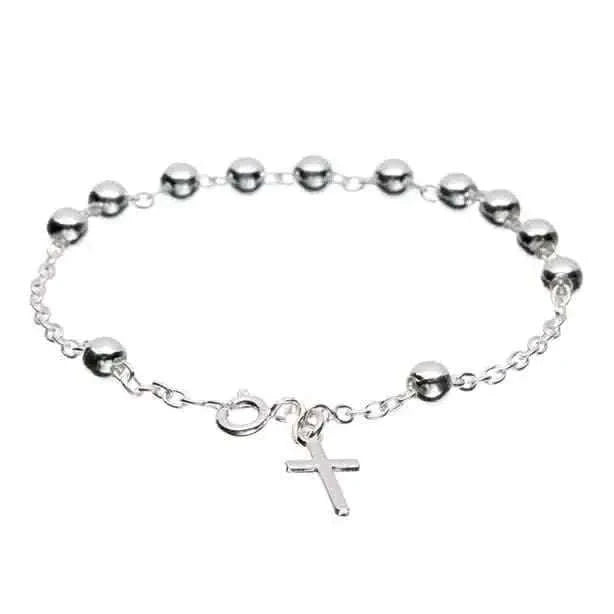 Sterling Silver Rosary Bracelet Cartsfy Inc.