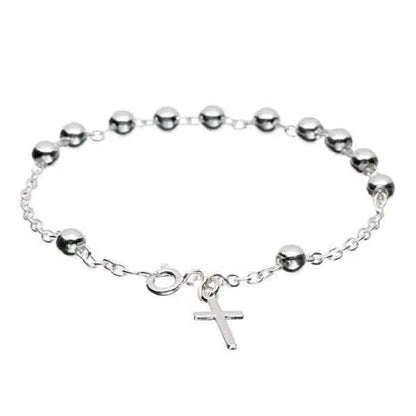 Sterling Silver Rosary Bracelet Cartsfy Inc.