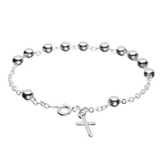 Sterling Silver Rosary Bracelet Cartsfy Inc.