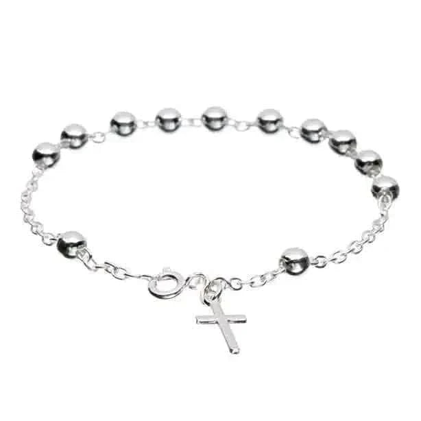 Sterling Silver Rosary Bracelet Cartsfy Inc.
