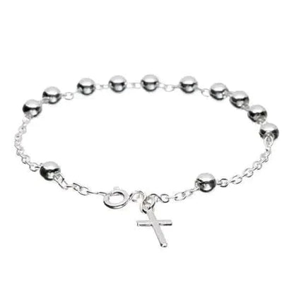 Sterling Silver Rosary Bracelet Cartsfy Inc.