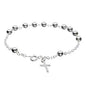 Sterling Silver Rosary Bracelet - Cartsfy Inc.
