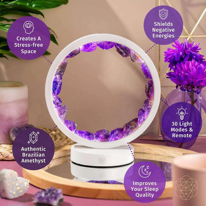 Stress Less, Sleep More – Amethyst Healing Lamp Cartsfy Inc.