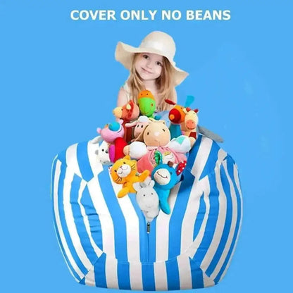 Stuffed Animal Storage Bean Bag Chair Cover Cartsfy Inc.