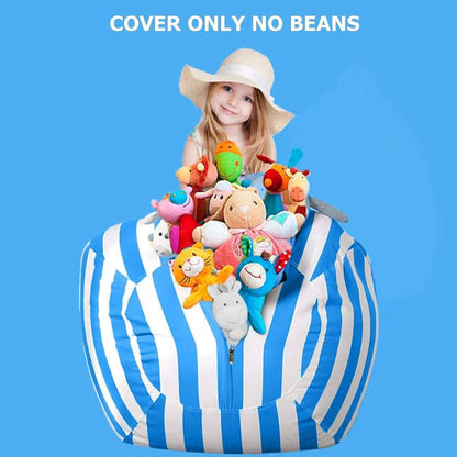 Stuffed Animal Storage Bean Bag Chair Cover Cartsfy Inc.