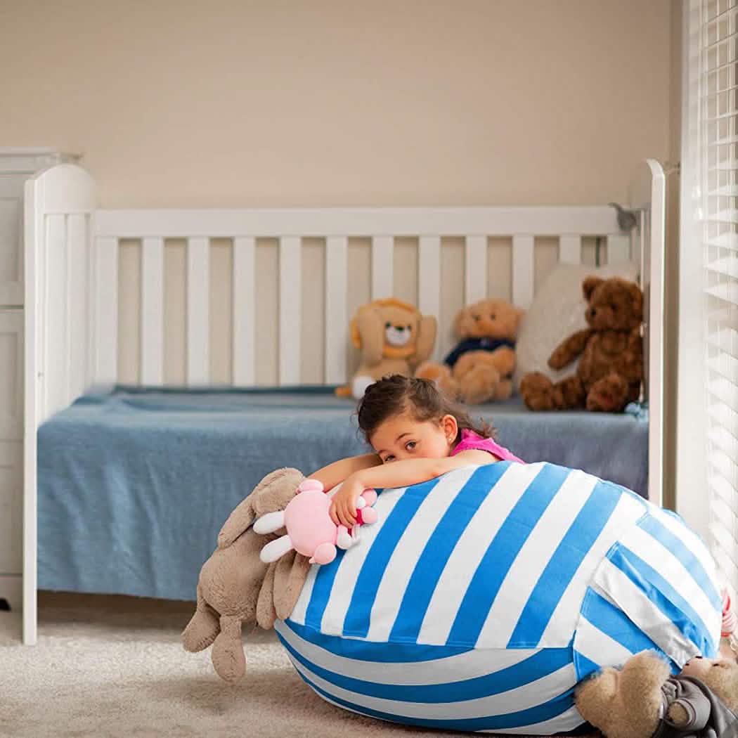 Stuffed Animal Storage Bean Bag Chair Cover Cartsfy Inc.