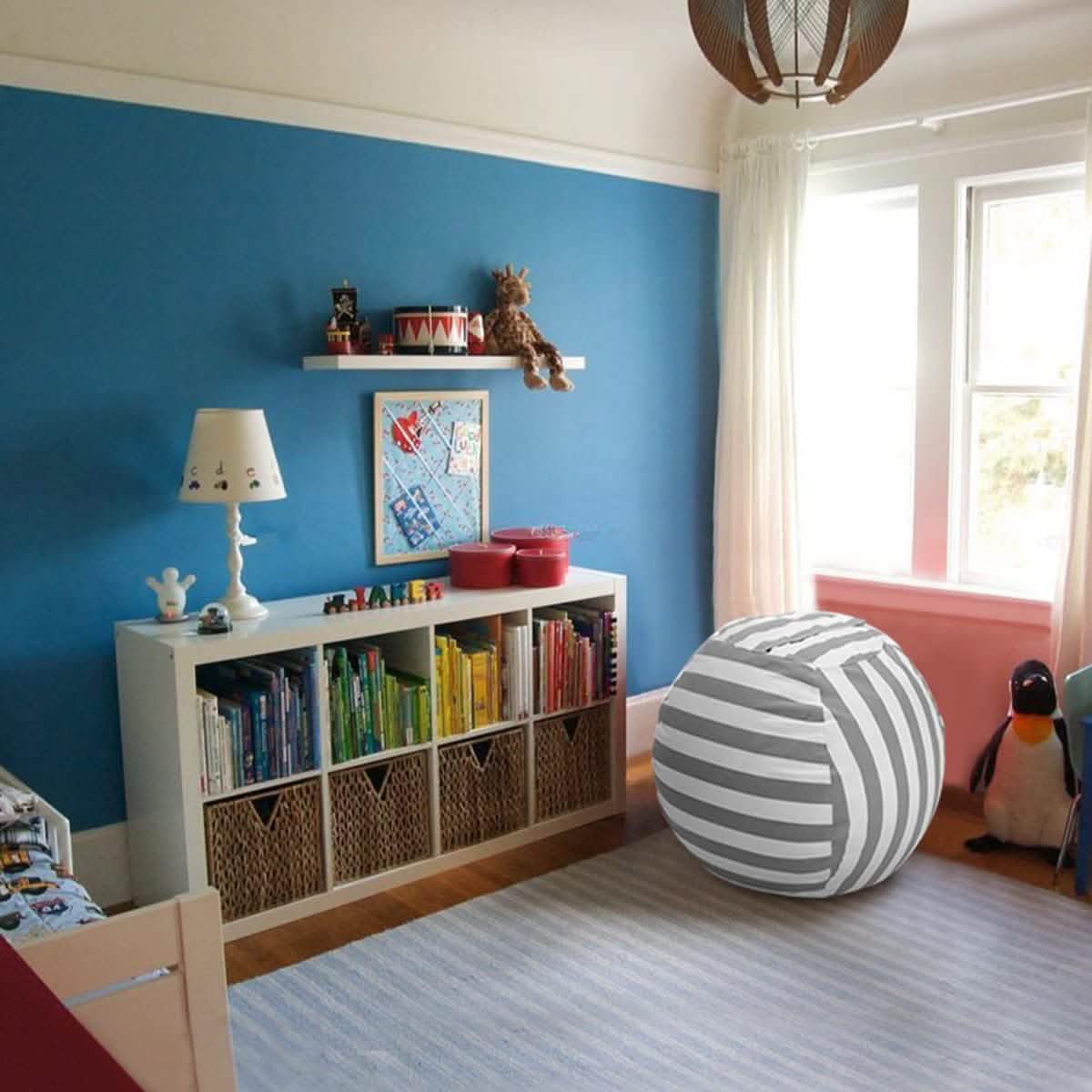Stuffed Animal Storage Bean Bag Chair Cover Cartsfy Inc.
