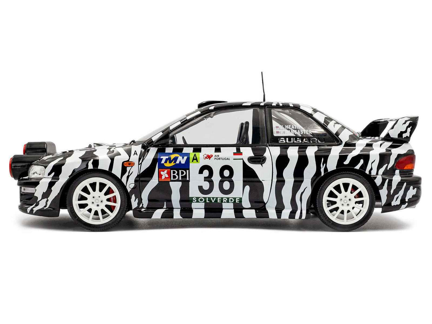 Subaru Impreza S5 WRC99 #38 Nigel Heath - Steve Lancaster "Rallye de Portugal" (2001) "Competition" Series 1/18 Diecast Model Car by Solido Miniature Motors Default Title Default Title-