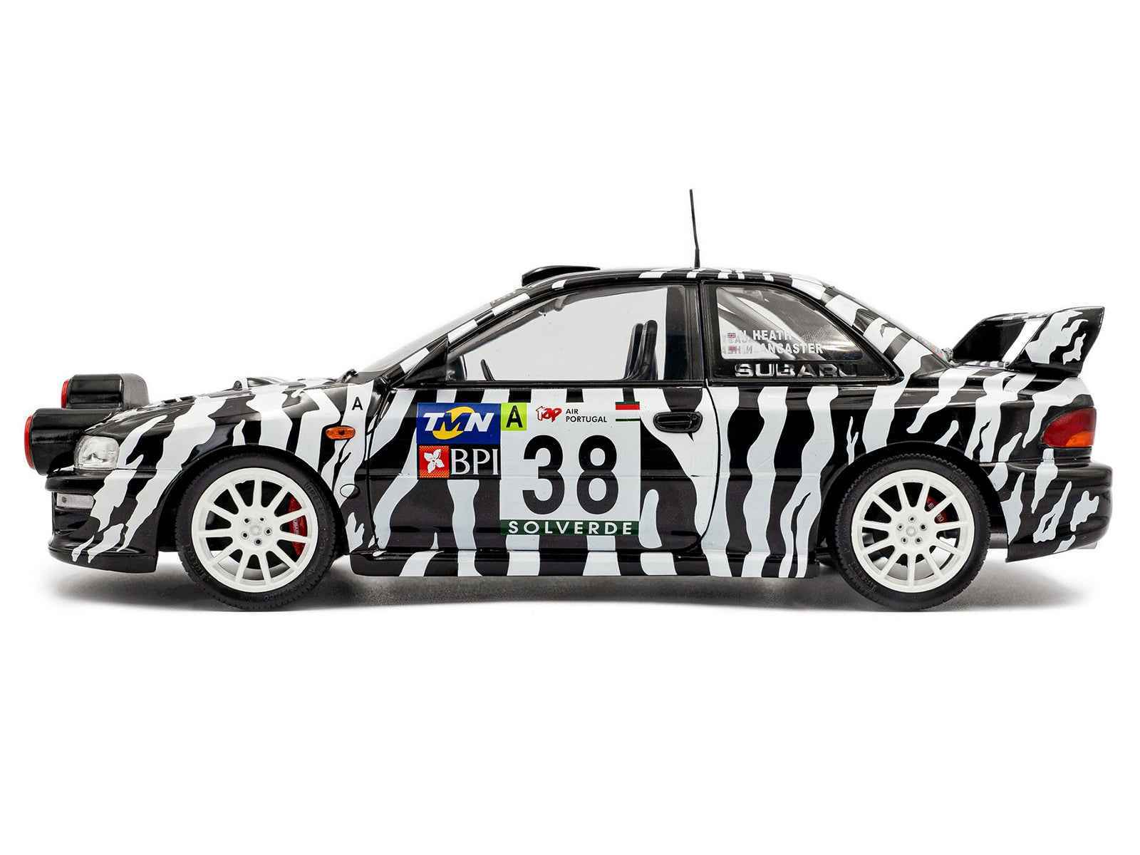 Subaru Impreza S5 WRC99 #38 Nigel Heath - Steve Lancaster "Rallye de Portugal" (2001) "Competition" Series 1/18 Diecast Model Car by Solido Miniature Motors Default Title Default Title-