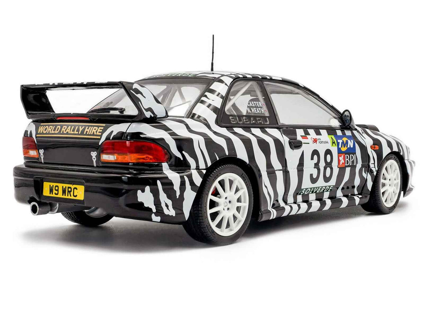 Subaru Impreza S5 WRC99 #38 Nigel Heath - Steve Lancaster "Rallye de Portugal" (2001) "Competition" Series 1/18 Diecast Model Car by Solido Miniature Motors Default Title Default Title-