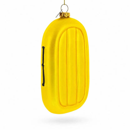 Sunny Yellow Rubber Boat Glass Christmas Ornament BestPysanky Default Title Default Title-